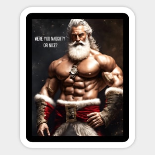 Were you naughty or nice? Sticker